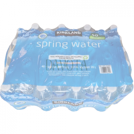 Kirkland Signature Natural Spring Drinking Water 40 × 500ml (Our water orders can only be shipped locally within the Corby area due to weight restrictions.)