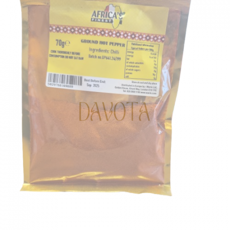 Africa Finest Ground Hot Pepper 70g
