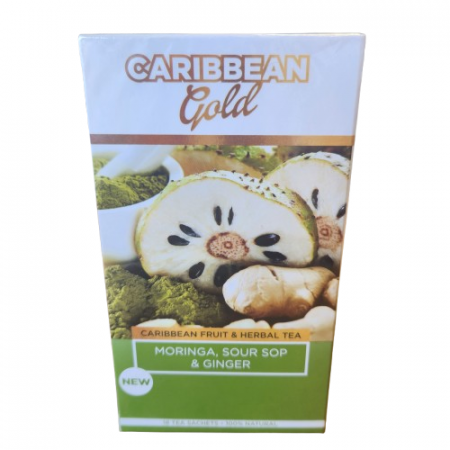 Caribbean Gold Herbal Tea Moringa,Soursop,Ginger