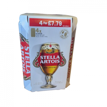 Stella Artois Lager Pint Cans 4x568ml