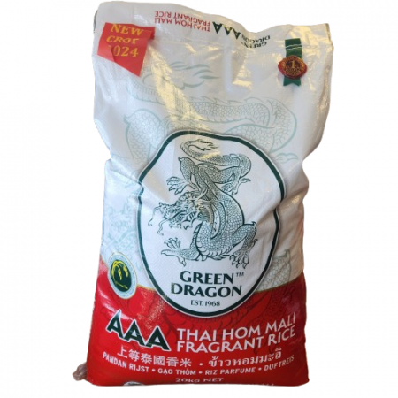 Green Dragon AAA Thai Hom Mali Fragrant Rice - 20KG