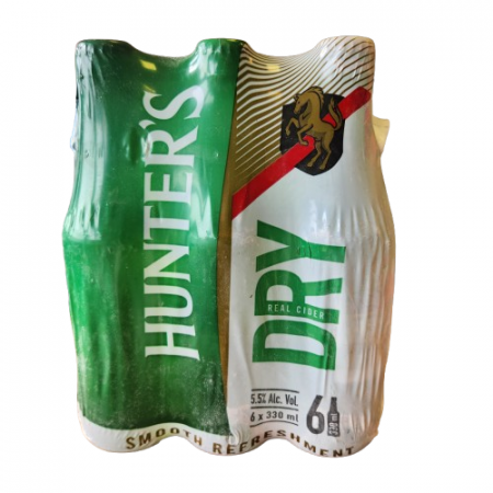 Hunters Dry  Bottles 330ml -Six Pack