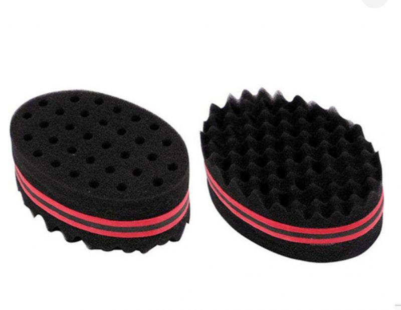Afro Curl Hair Sponge Brush Doubled Sided