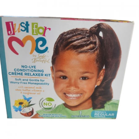 Just For Me No Lye Coditioning Creme Relaxer Kit Regular