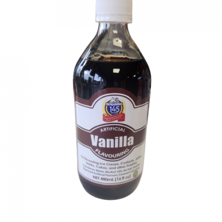 Water, Alcohol 10% Alc./Vol, Vanillin, Approved Artificial Flavors, Caramel Coloring.