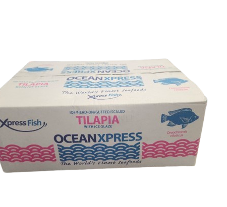 Frozen Whole Tilapia 500-800 2x2.5kg Full Box