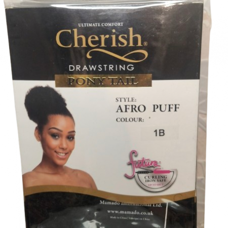 Cherish Drawstring Synthetic Ponytail Hair Extension Afro Puff