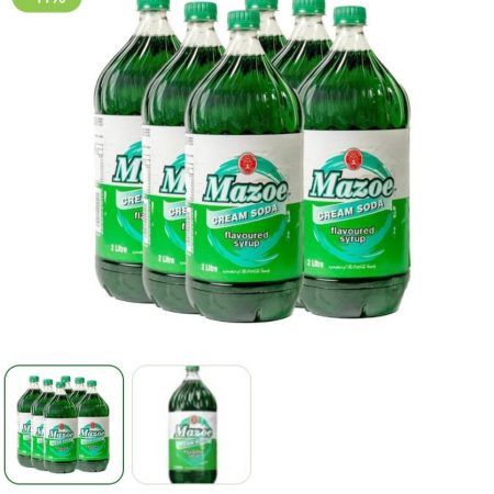 Mazoe Cream Soda Syrup 2L x 6