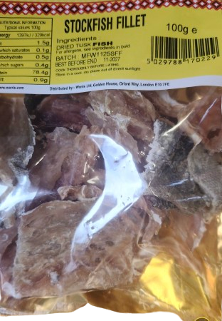 Africa Finest Stockfish Fillet 100G