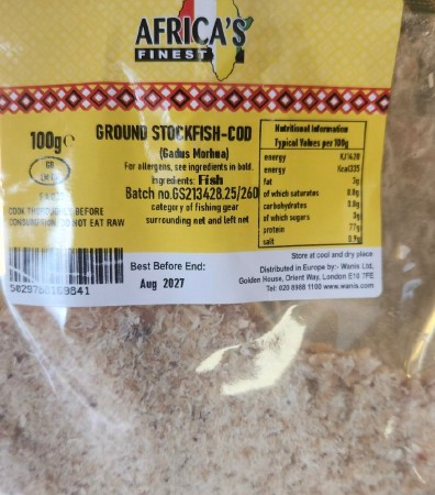 Ground Stockfish-Cod