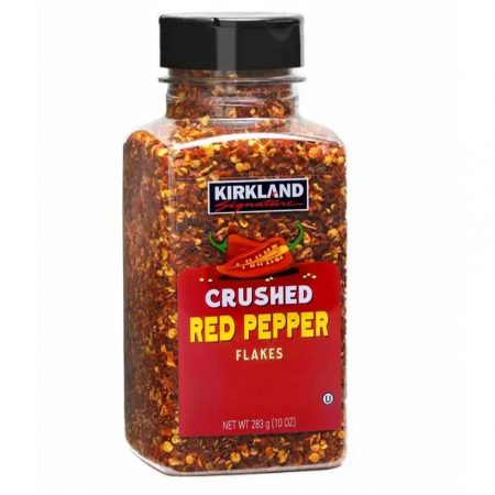 Kirkland Signature Crushed Red Pepper Spice Seasoning Rich Food Flavour Jar 283g
