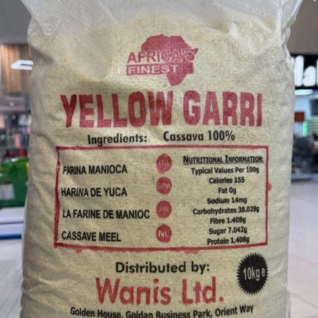 Africa’s Finest Yellow Garri  Farina Manioca (cassava)10kg And 5kg Avaliable