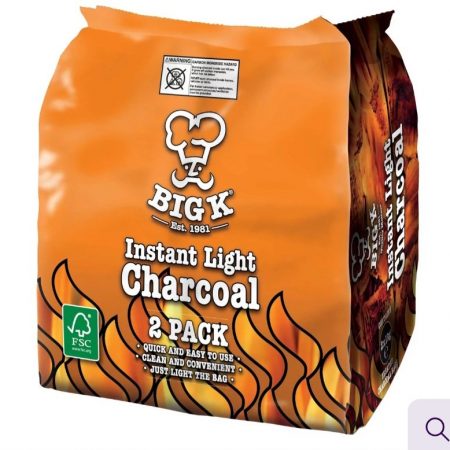 Big K Barbecue Instant Light Charcoal FSC
4 Pack